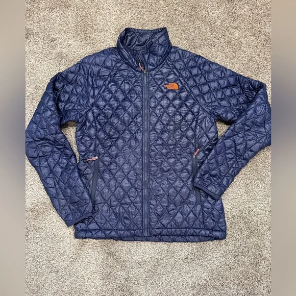The North Face Navy Thermoball Jacket - Picture 1 of 6